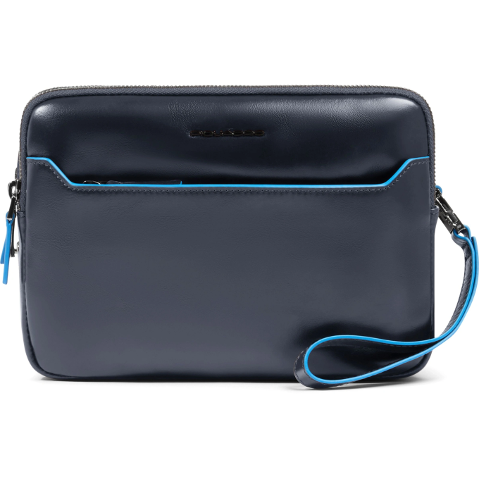 Клатч PIQUADRO BLUE SQUARE AC6902B2R/BLU2 темно-синий натуральная кожа